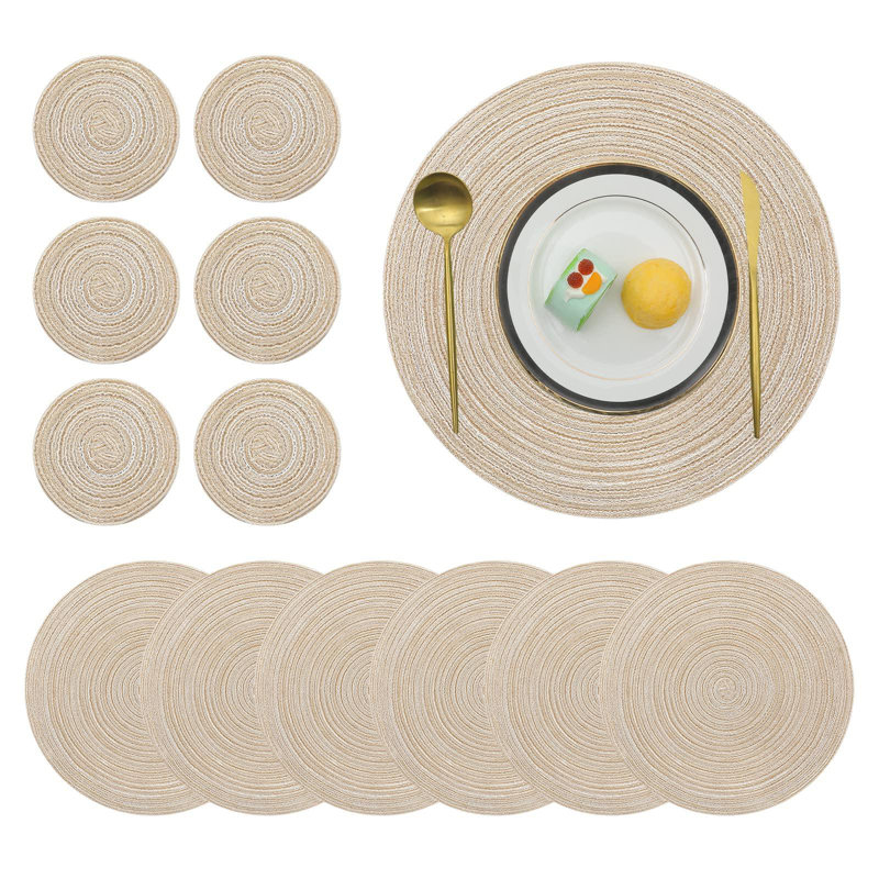 Polyester Placemat, Beige