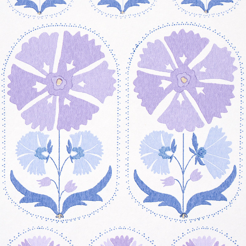 Papier peint floral Anjuna, Lilas