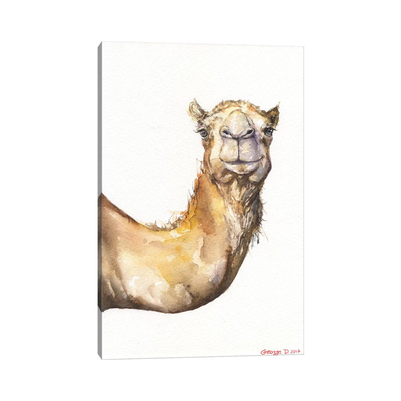 Camel by George Dyachenko - Wrapped Canvas Print, 20.32 cm H x 30.48 cm W