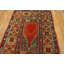 1860s Red Rust Islamic Turkish Anatolian Mujur Prayer Rug 3'7"x5'8" Wool Carpet