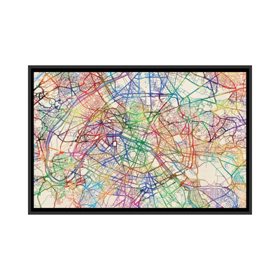 Reproduction d’art sur toile tendue, "Paris, France" par Michael Tompsett