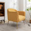 Fauteuil de chambre moderne en velours avec pieds en métal-1038231923