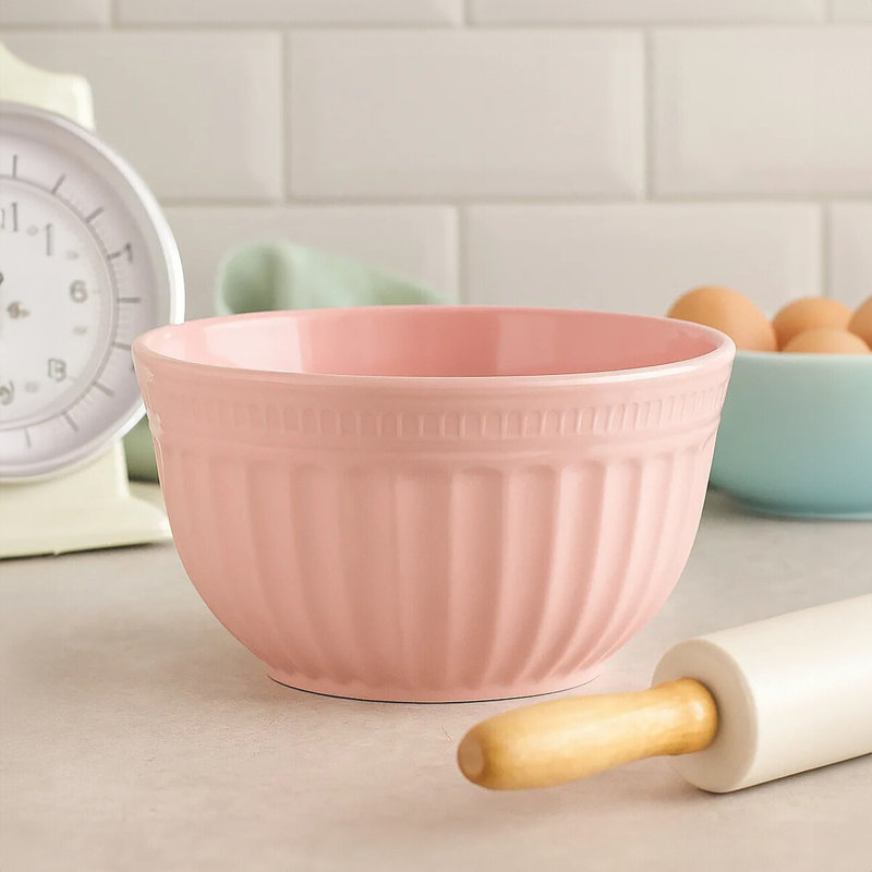 Extra Large Melamine Mixing Bowl, Pink, 18 Cm