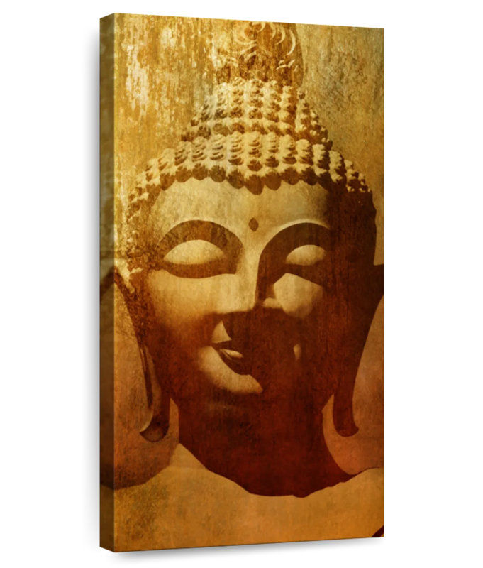 Antique Buddha Head, 24" H x 12" W
