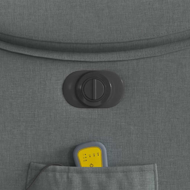  Electric Massage Recliner Chair Dark Grey, Charcoal