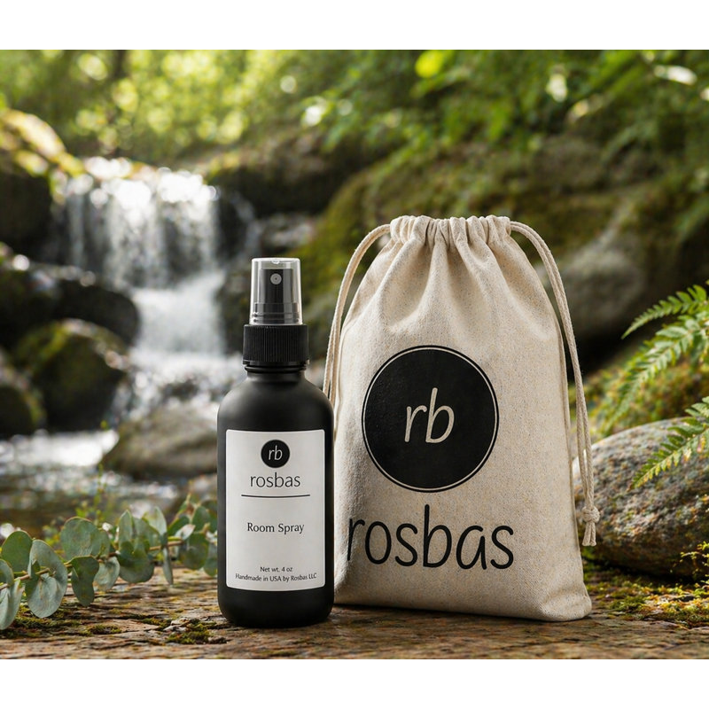 Fraser Fir Scented Room Spray - 4 oz Black Glass Bottle - Long-Lasting Home Fragrance - Non-Toxic, Fraser Fir