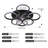 Kirac 24.8'' 6 - Blade Dimmable LED Ceiling Fan with Remote Control and APP