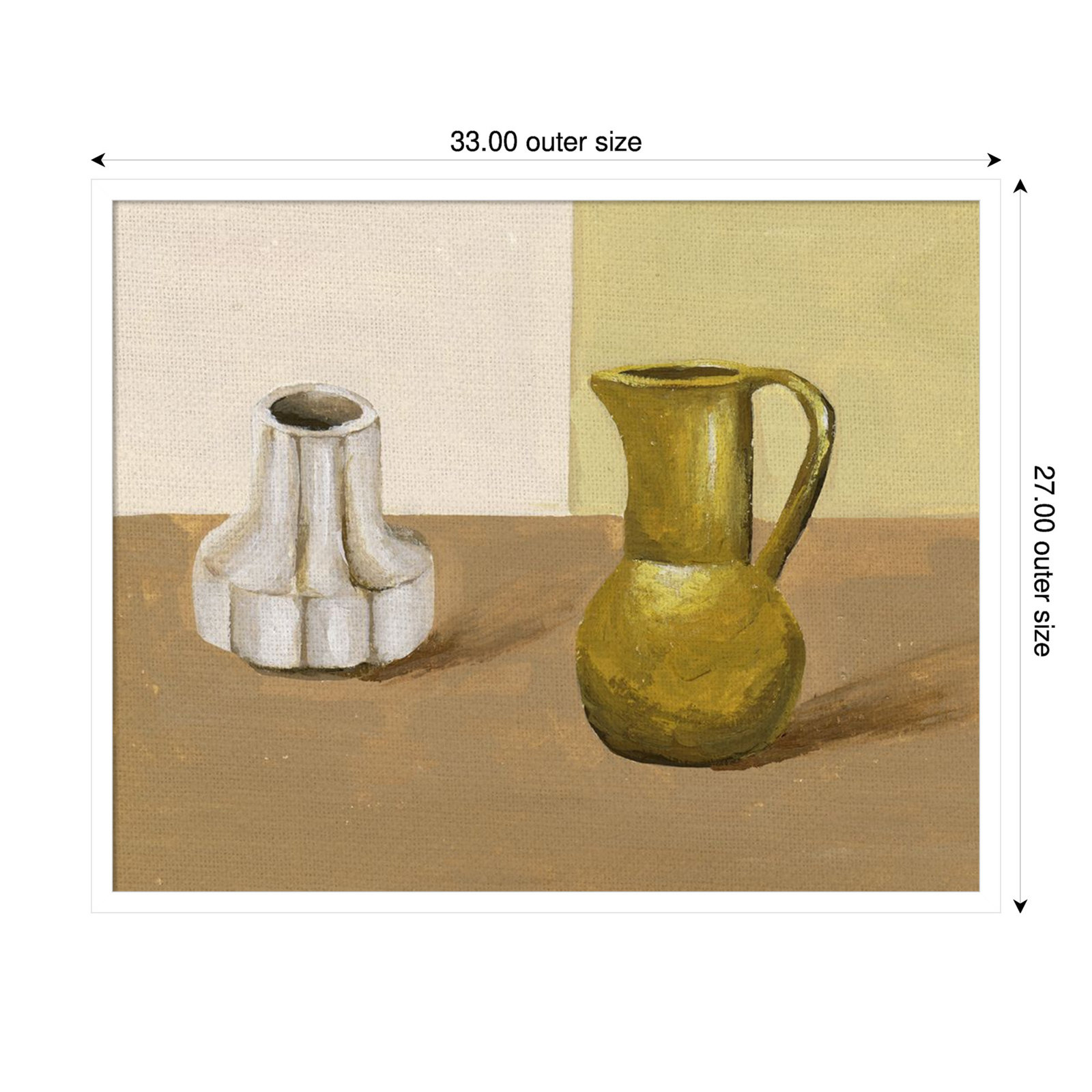 Vases I Print by Melissa Wang, White, 27" H x 33" W