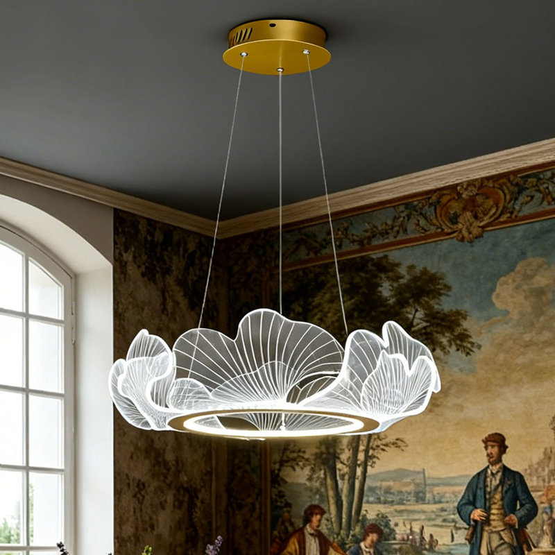 Led Dimmable Acrylic Chandelier