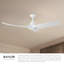 Baylor 60-in White Ceiling Fan