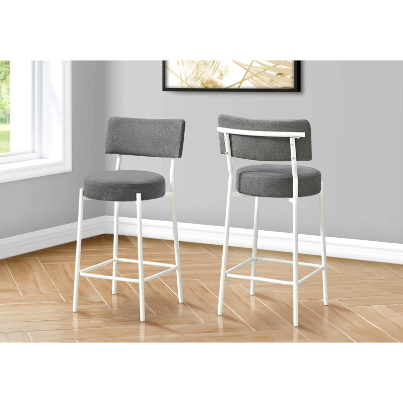 2 pièces tabouret de bar, hauteur de comptoir, cuisine, aspect cuir, Blanc