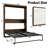 Murphy Wall Bed With LED Lights, No Box Spring Needed, For Home Office, Antique White and Rustic Brown-1769099605-1767657327