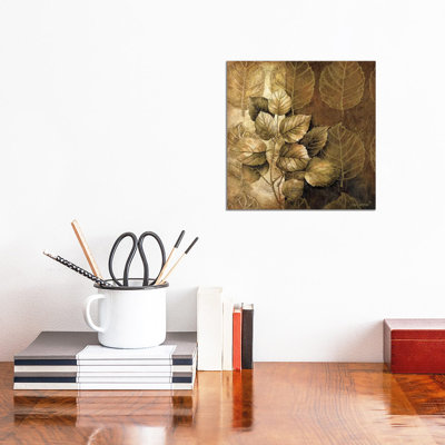 Leaf Patterns III 1 Piece Wrapped Canvas Painting