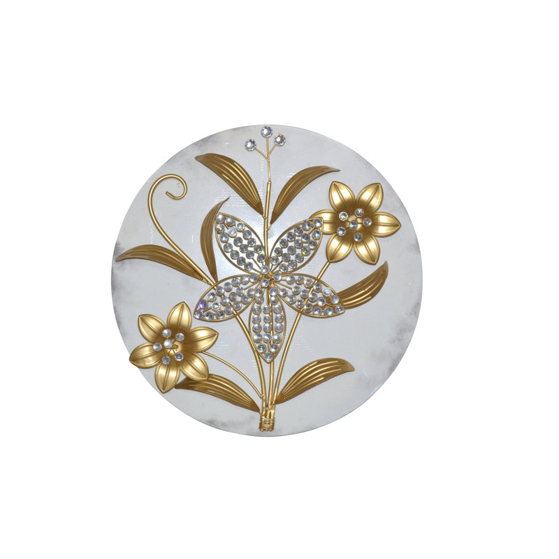 Glam Plants & Flowers Wall Decor on Metal