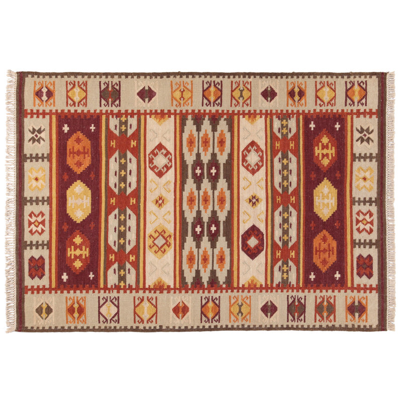 Shuler Ikat Hand Woven 160cm X 160cm Area Rug