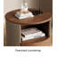 Table de chevet en cuir de style contemporain avec tiroir pour chambre à coucher