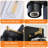 Bathroom Lighting Fixtures: 4-Light Bathroom Vanity Light Over Mirror with Clear Glass Shade, Wall Lamp for Mirror-86851828-97526037