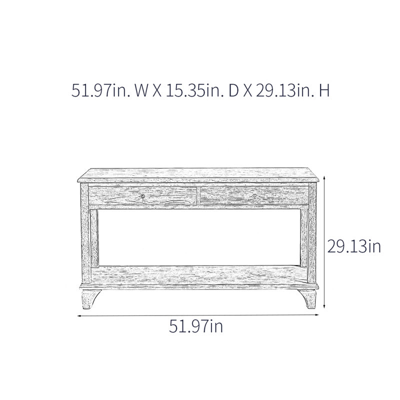 Console rustique