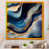 Impression dorée sur toile encadrée