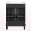 Meuble-lavabo 24 po avec lavabo supérieur, armoire de rangement moderne avec 2 portes à fermeture douce et tablette réglable, structure en bois massif-288999819