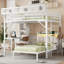 Lit superposé simple en métal avec bureau et tablettes Ful Over-529003987