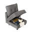 Canapé modulaire convertible en velours côtelé Degennaro-997473955