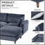 Canapé modulaire en U / en L avec repose-pieds et coussins surdimensionnés Modern-95384191