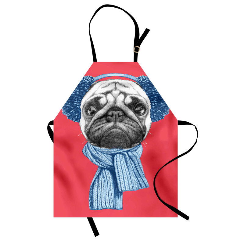 Tablier East Urban Home Pug unisexe