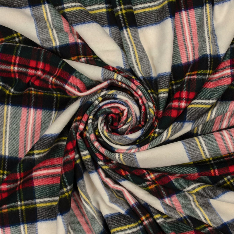 Jeté en laine highland merino, Robe Stewart