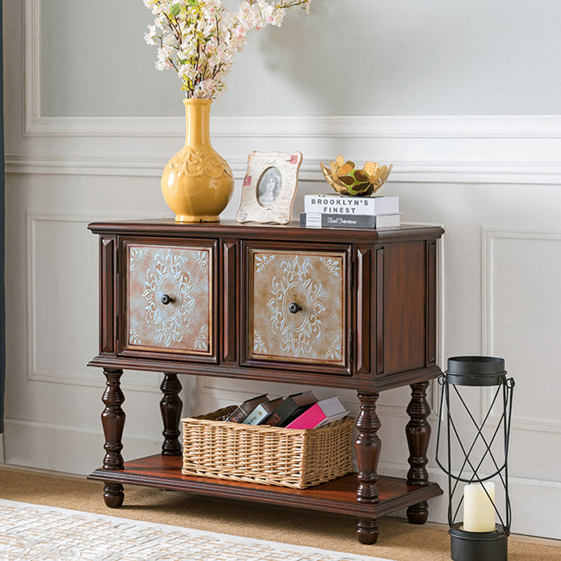 Armoire d'appoint en bois massif Stulin