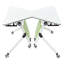 Ensemble de 2 tables de conférence trapézoïdales 31,5 po avec tables de formation pliables et mobiles pour la classe de bureau