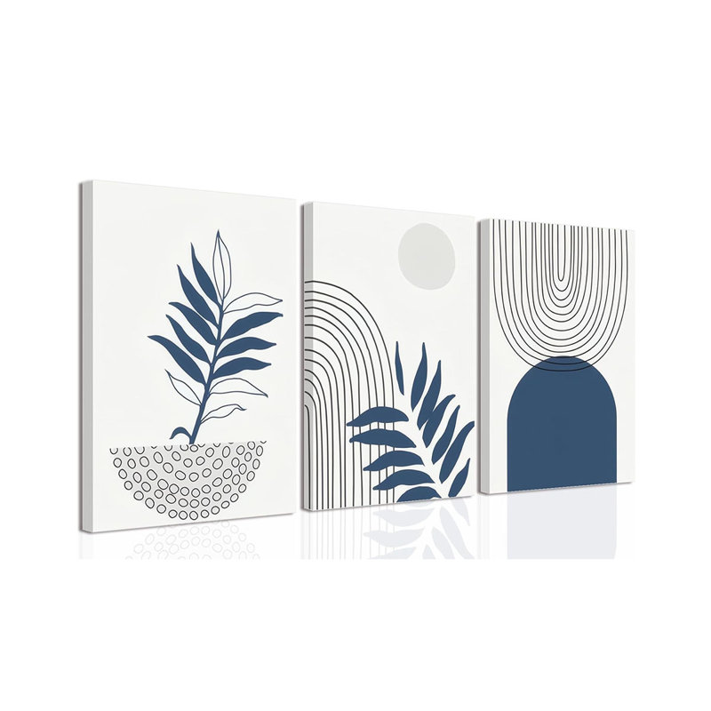 3 Piece Wrapped Canvas Print, 60 cm H x 40 cm W