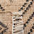 Araliya Natural Fiber Flat Weave Jute/Wool/Cotton Geometric Rug in Black/Brown-1976494111