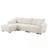 L-Shaped Sectional Sofa With Movable Ottoman-770366728