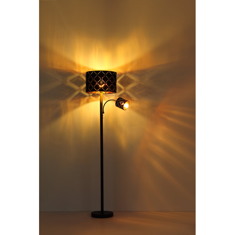 Avarika 162cm Schwarz Torchiere Floor Lamp