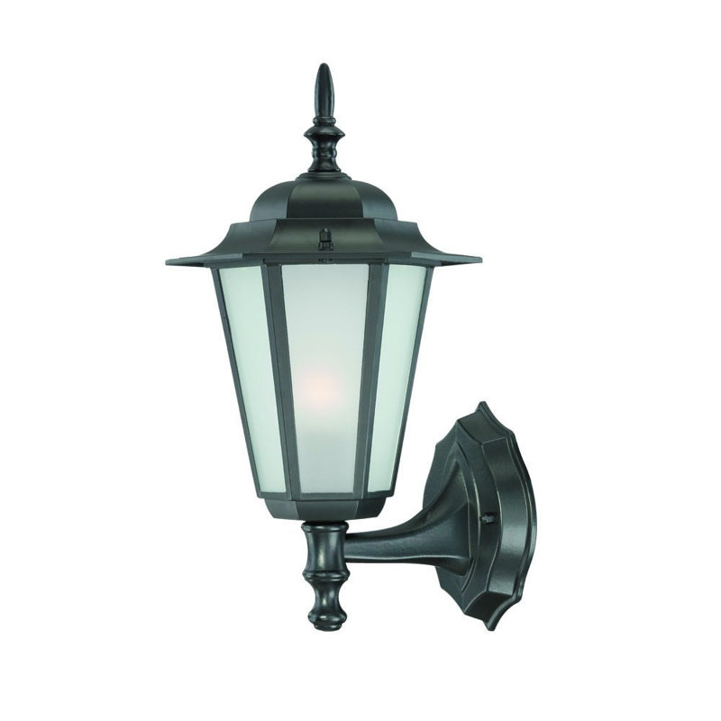 Lanterne murale d'extérieur 1 ampoule Hope, Noir mat