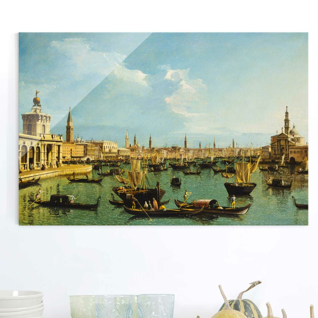 Glasbild Bacino Di San Marco, Venedig von Bernardo Bellotto