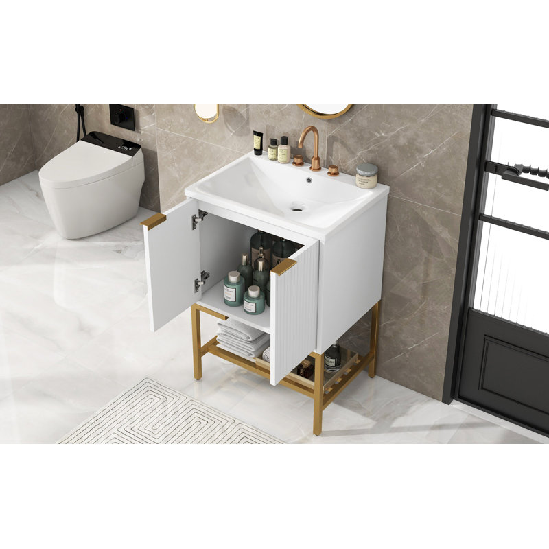 Meuble-lavabo avec lavabo, meuble-lavabo