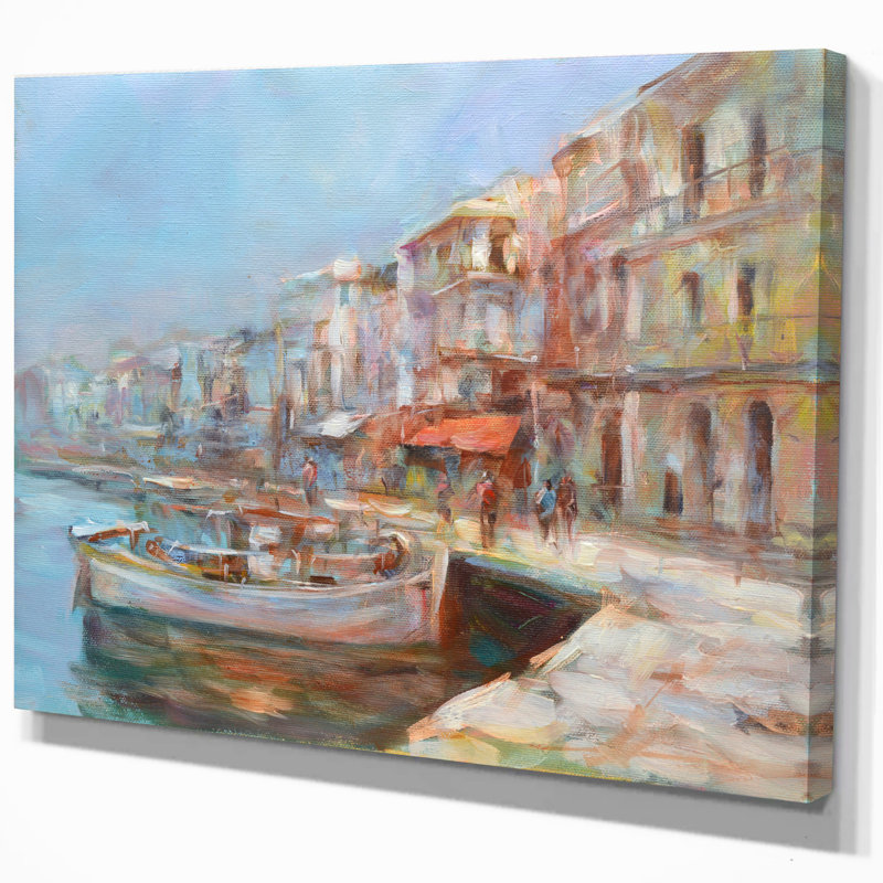 « five old fishing bateaus », impression, H 20 po x l 20 po x P 1 po, Toile tendue