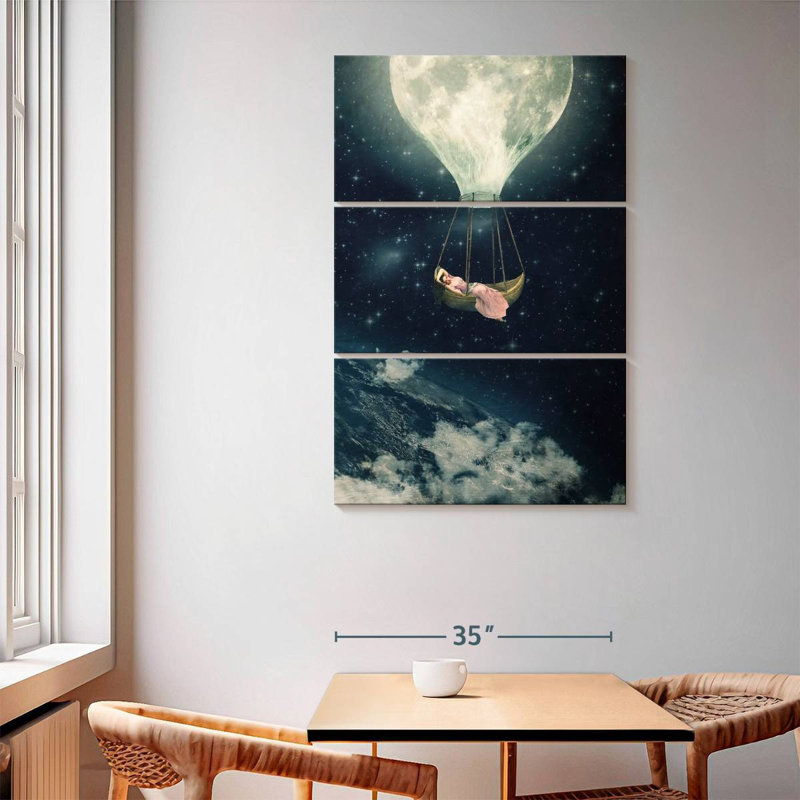 Kelan The Moon Carries Me Away, 65" H x 42" W