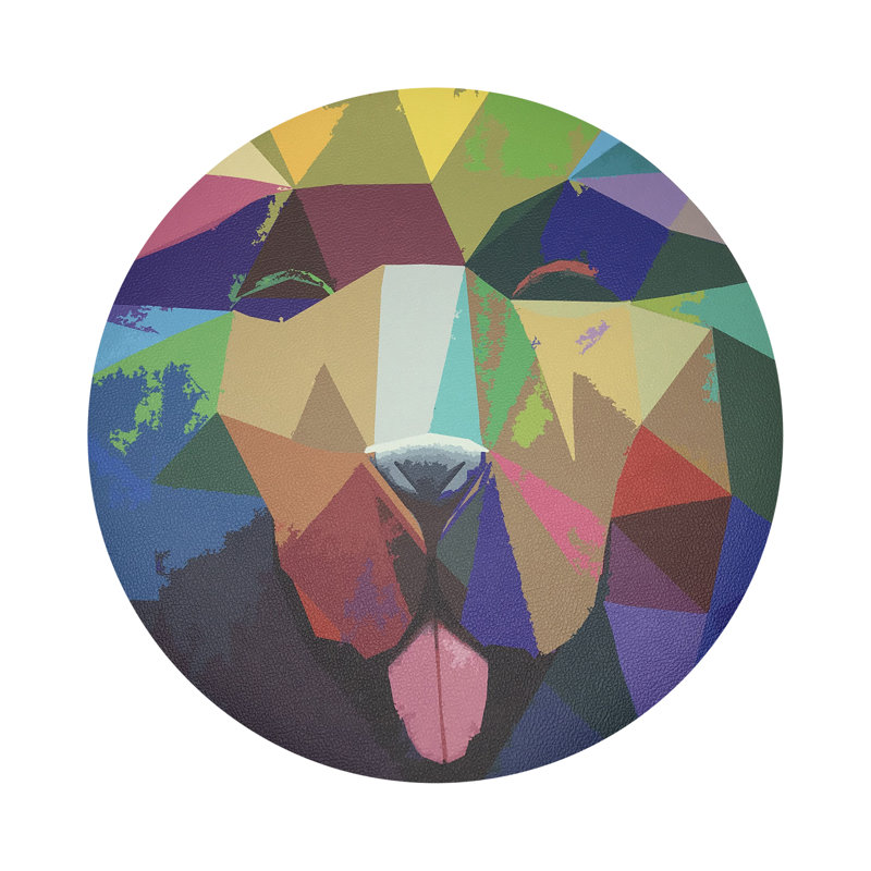 Ode to Okuda Pebble 16" Vinyl Placemat, Okuda Candy