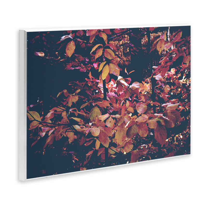 Plaque murale Dusky Forest Leaves, design par Gemma Bardot, H 10 po x l 15 po