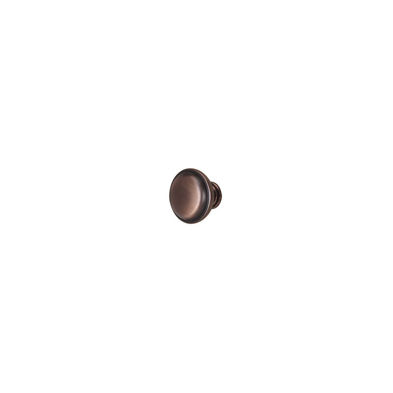 Mushroom Knob, Chocolate Bronze, 1.25" H x 1.5" W x 0.75" D