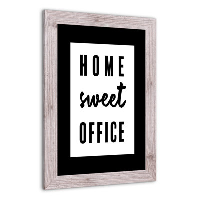 Home Sweet Office, reproduction encadrée