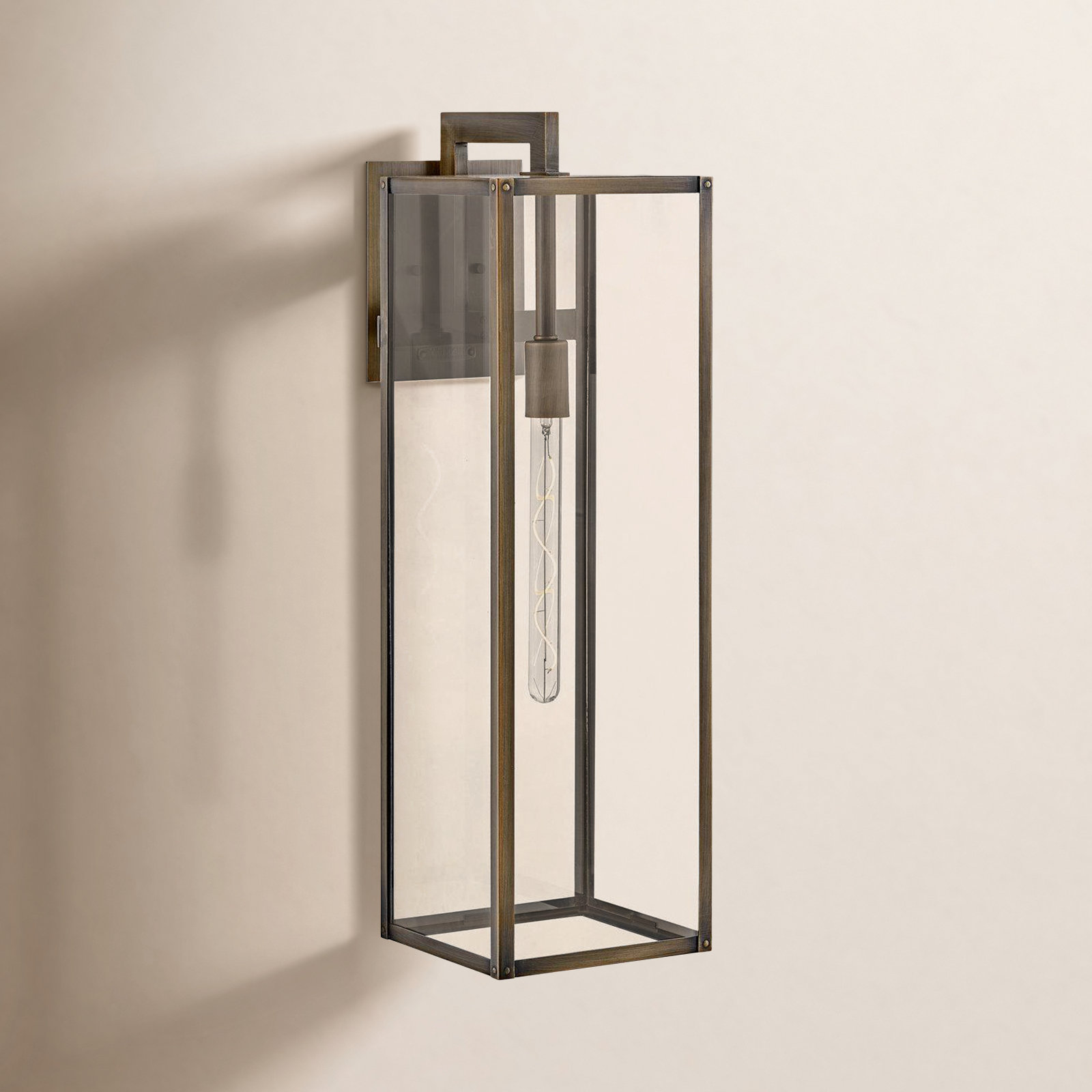 Caliana Single Light Outdoor Wall Light, 6, Burnished Bronze