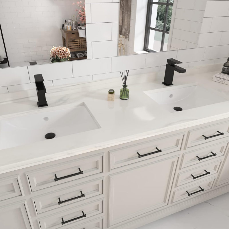 Matte Black Single Hole Bathroom Faucet With Pop - Up Drain And Water Supply Hoses, Rust , Saving, Lever For Temperature Control, Easy Self Installation Handle In Black, Installation, Solid Brass,