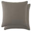 Taies d'oreiller matelassées Vilano de Southshore Fine Linens, en microfibre doublement brossée, à coutures carrées et bords passepoilés, lot de 2, 66 x 66 cm, taupe foncé-399142847-399142816
