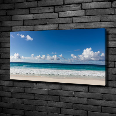 Seychelles Beach - Wrapped Canvas Print
