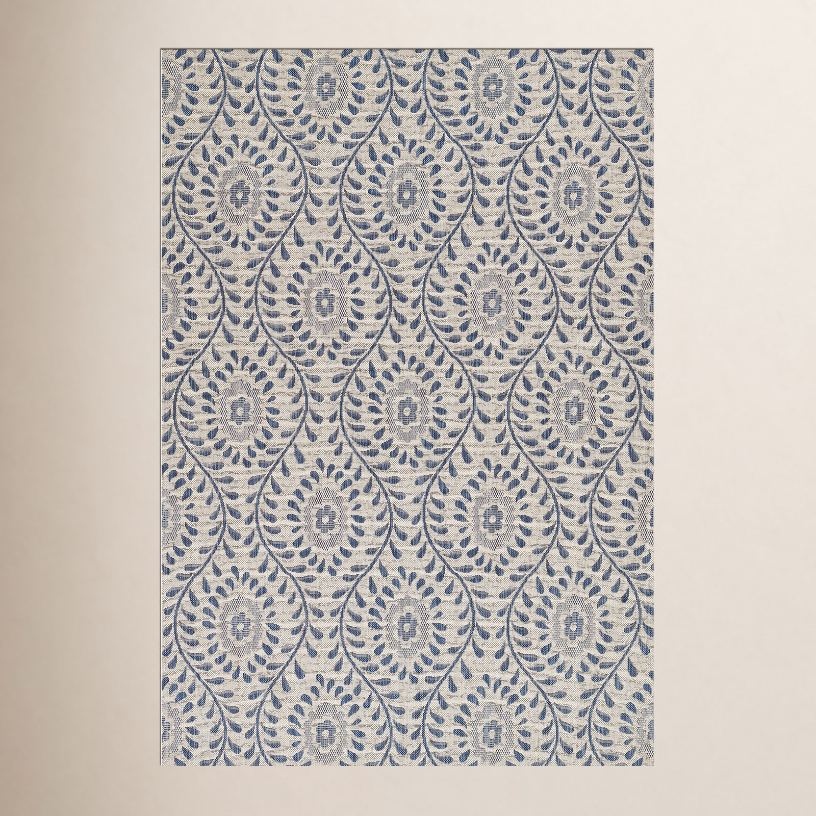 Kasey Gray Indoor/Outdoor Rug, Rectangle 2' x 3'
