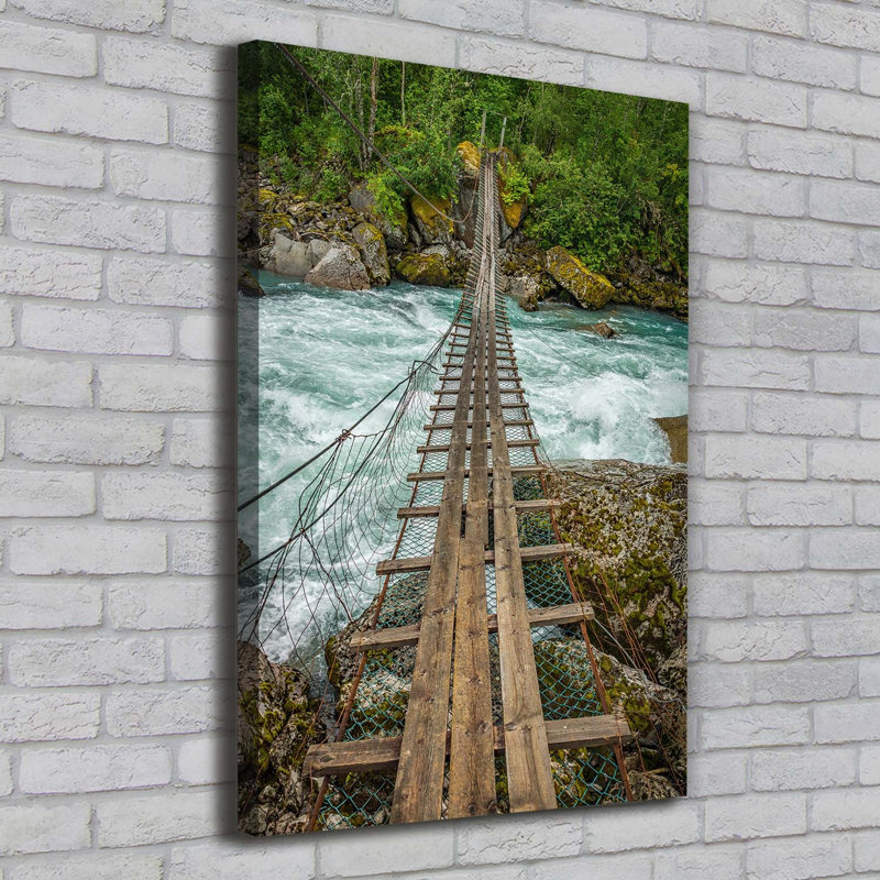 Suspension Bridge - Wrapped Canvas Print